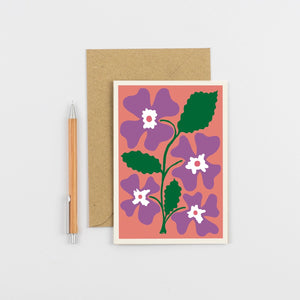 Pansy Greeting Card