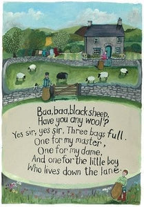 Baa Baa Black Sheep Card