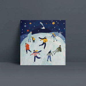 Ice Skating Greeting Card