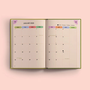 2026 Week To View Diary, Harlequin Design