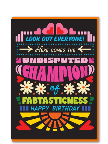 Fabtasticness Birthday Card