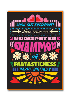 Fabtasticness Birthday Card