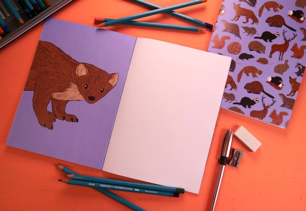British Mammals A5 Notebook