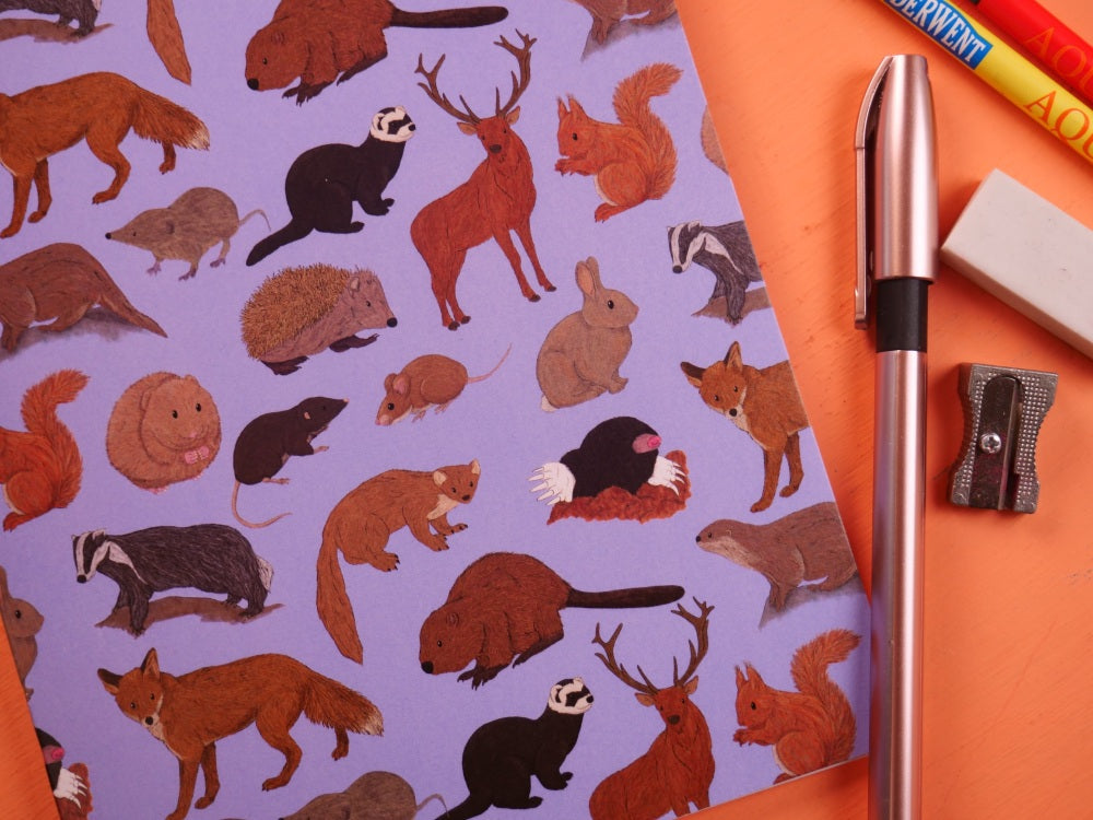 British Mammals A5 Notebook