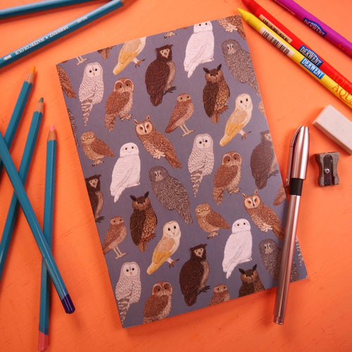 Owls A5 Notebook