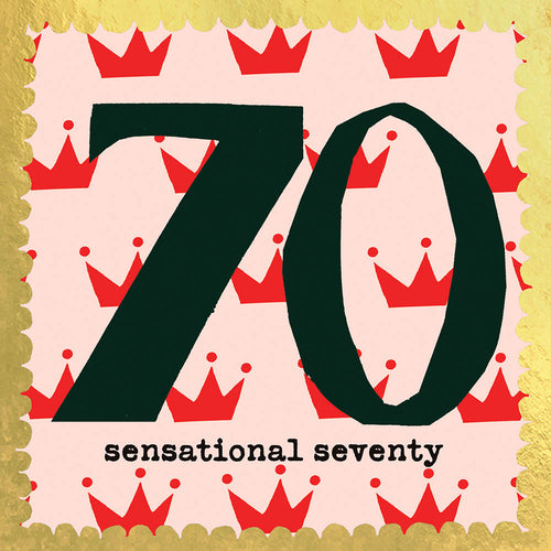 Sensational Seventy Birthday Card