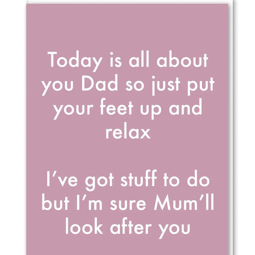 Mum Will Look After You Card