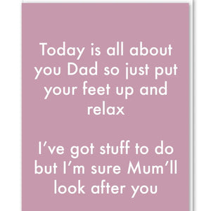 Mum Will Look After You Card