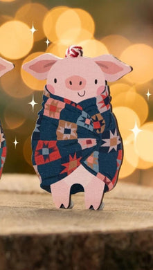 Pigs In Blankets Decoration - Blue