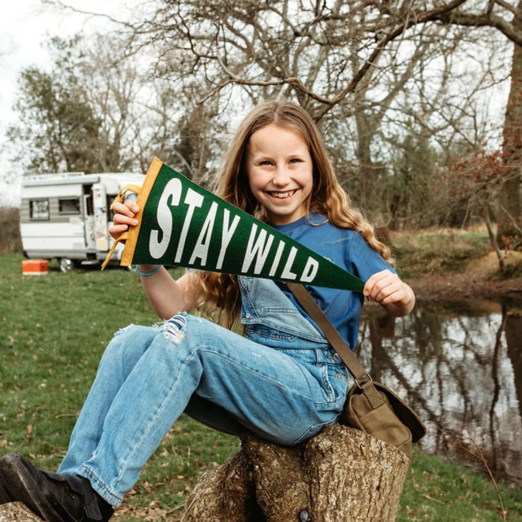 Stay Wild Pennant Flag
