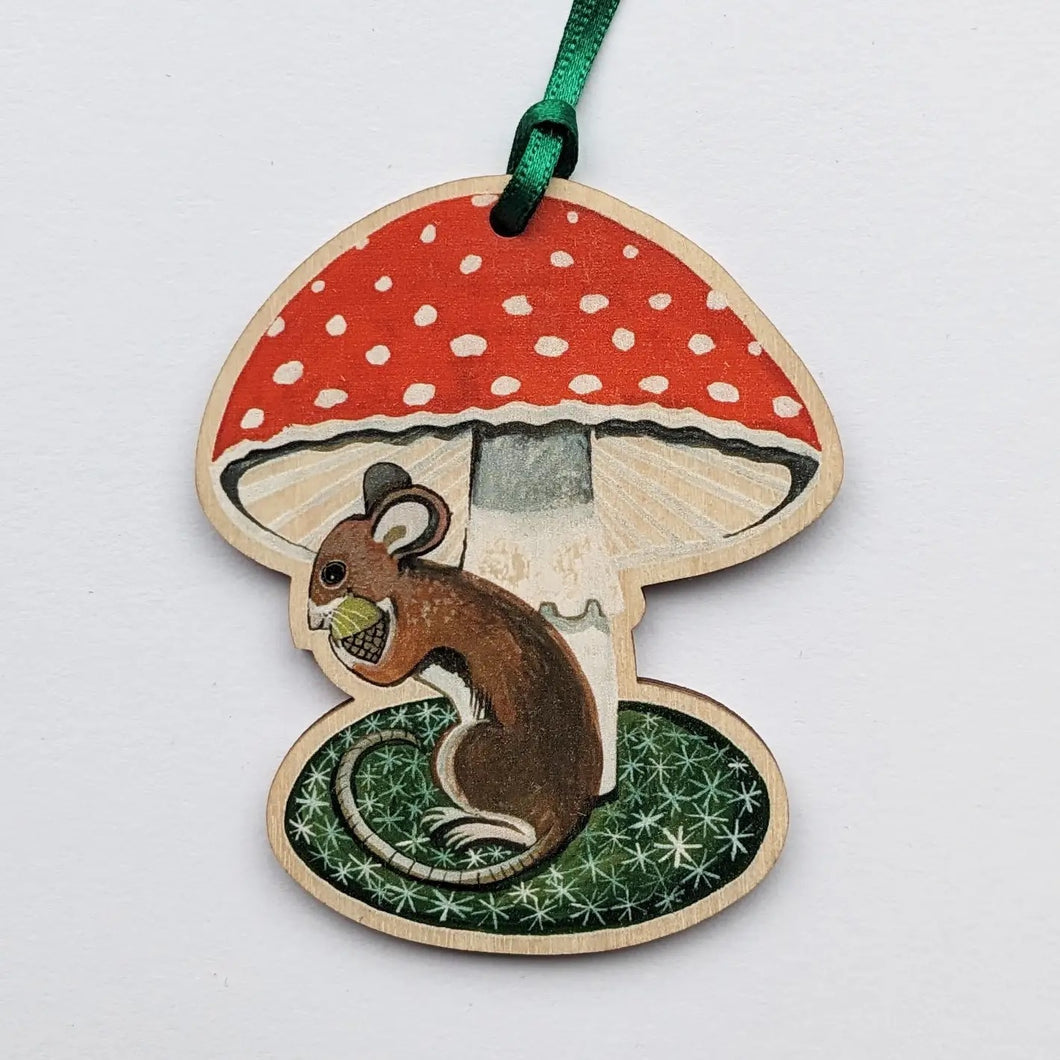 Mouse Wooden Decoration