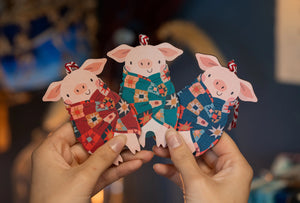 Pigs In Blankets Decoration - Blue