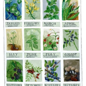 Forage Calendar Greeting Card