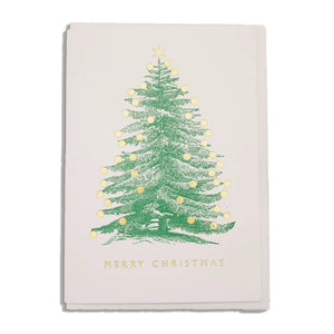 Christmas Tree With Baubles Card