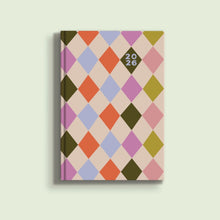 2026 Week To View Diary, Harlequin Design