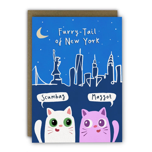 Furry Tail Of New York Christmas Card