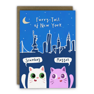 Furry Tail Of New York Christmas Card