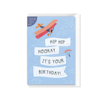 Hip Hip Hooray Plane Birthday Card