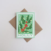 Holly Greetings Card