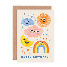 Weather Faces Birthday Card