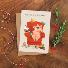 Pig Out It's Christmas Card