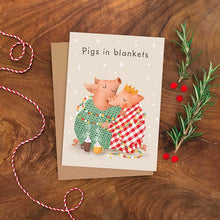 Pigs In Blankets Christmas Card