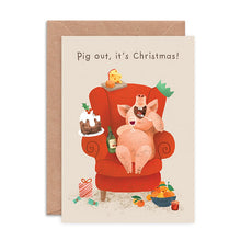 Pig Out It's Christmas Card