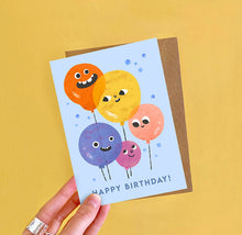 Balloon Faces Birthday Card