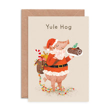 Yule Hog Christmas Card