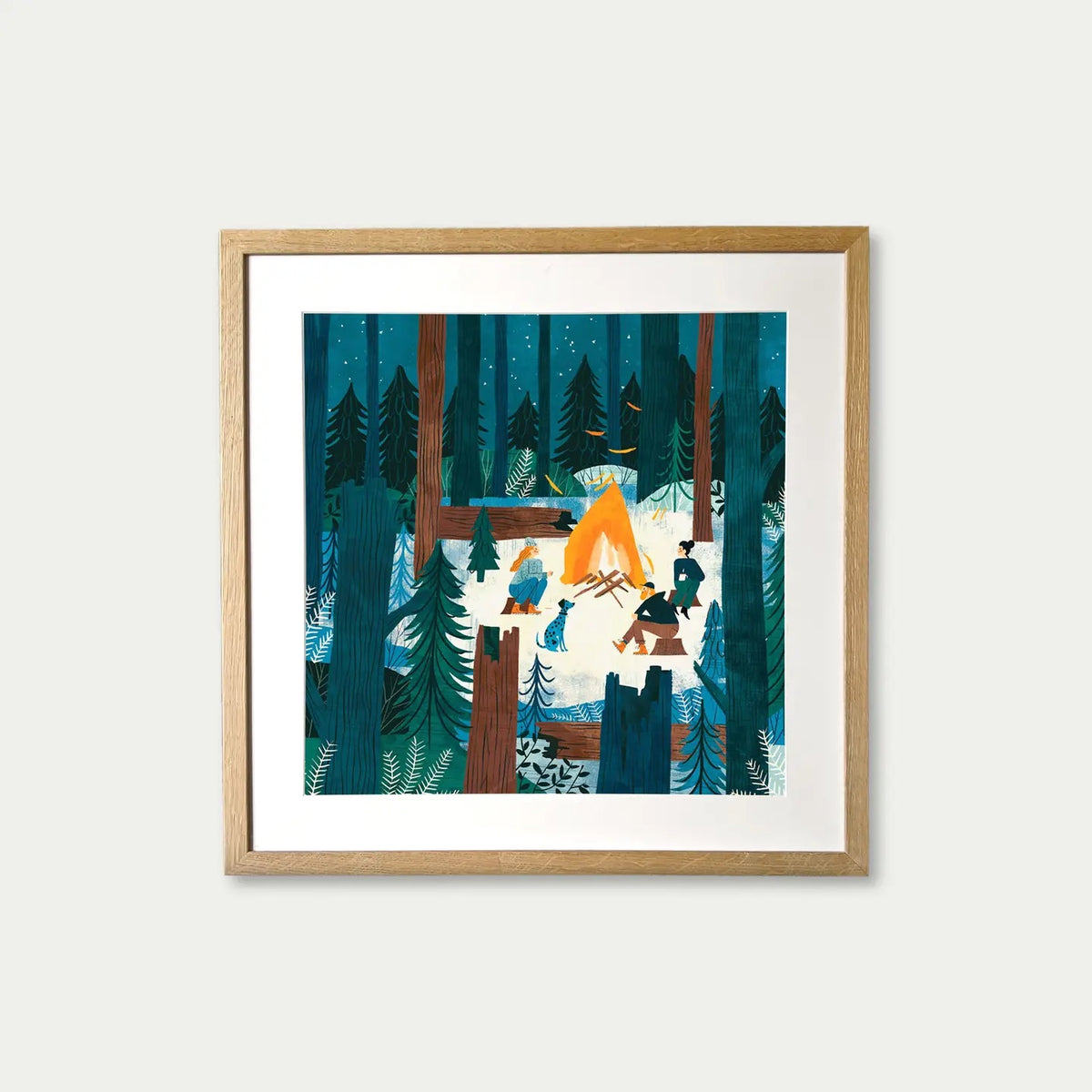 Fire And Stars Art Print