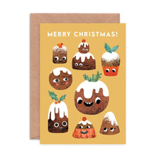 Figgy Pudding Faces Christmas Card