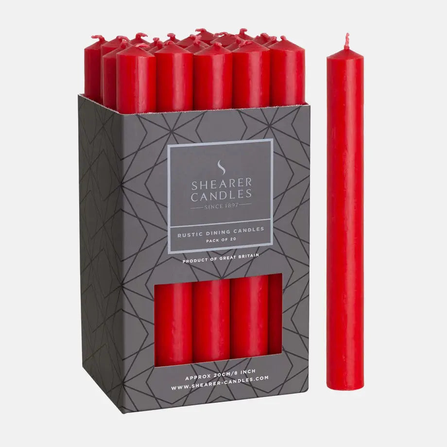 Coloured 8 Inch Pillar Candles
