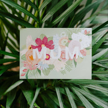 Mum Floral Bouquet, Pink, Peach and Blue