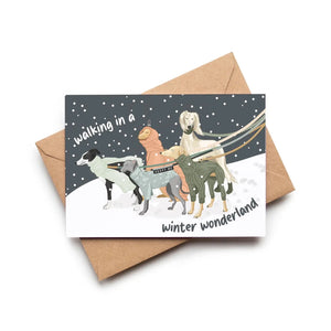 Winter Wonderland, Dogs In Jumpers, Christmas Card