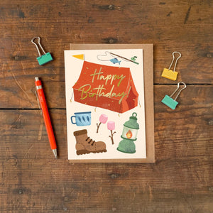 Camping Birthday Card