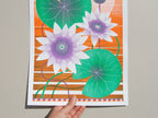 A3 Water Lily Print