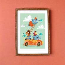 Fire Engine A4 Print