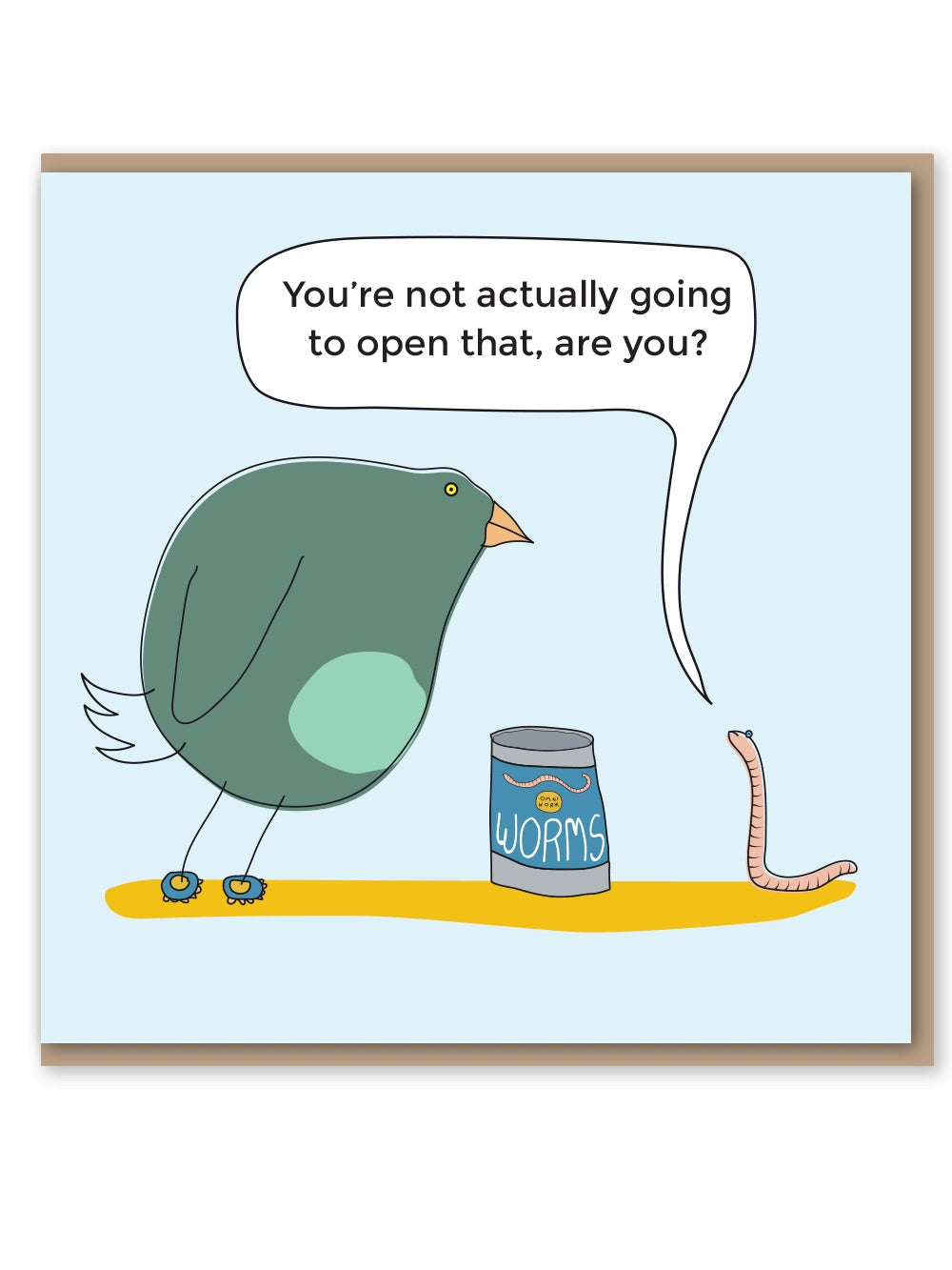 Can Of Worms Greeting Card