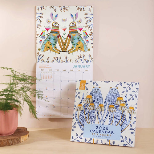 2026 Folk Animals Calendar