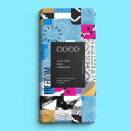 Gin & Tonic Dark Chocolate Bar 80g