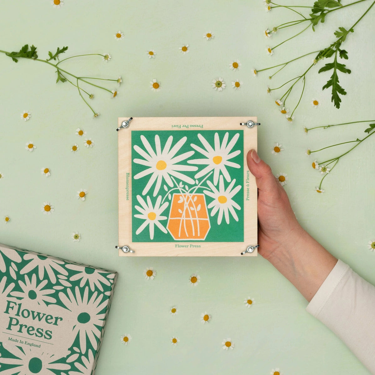 Daisy Print Flower Press