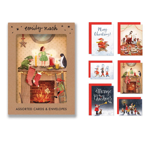 Christmas Scenes Cards, Box of 6