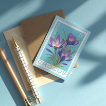 Crocus Greetings Card