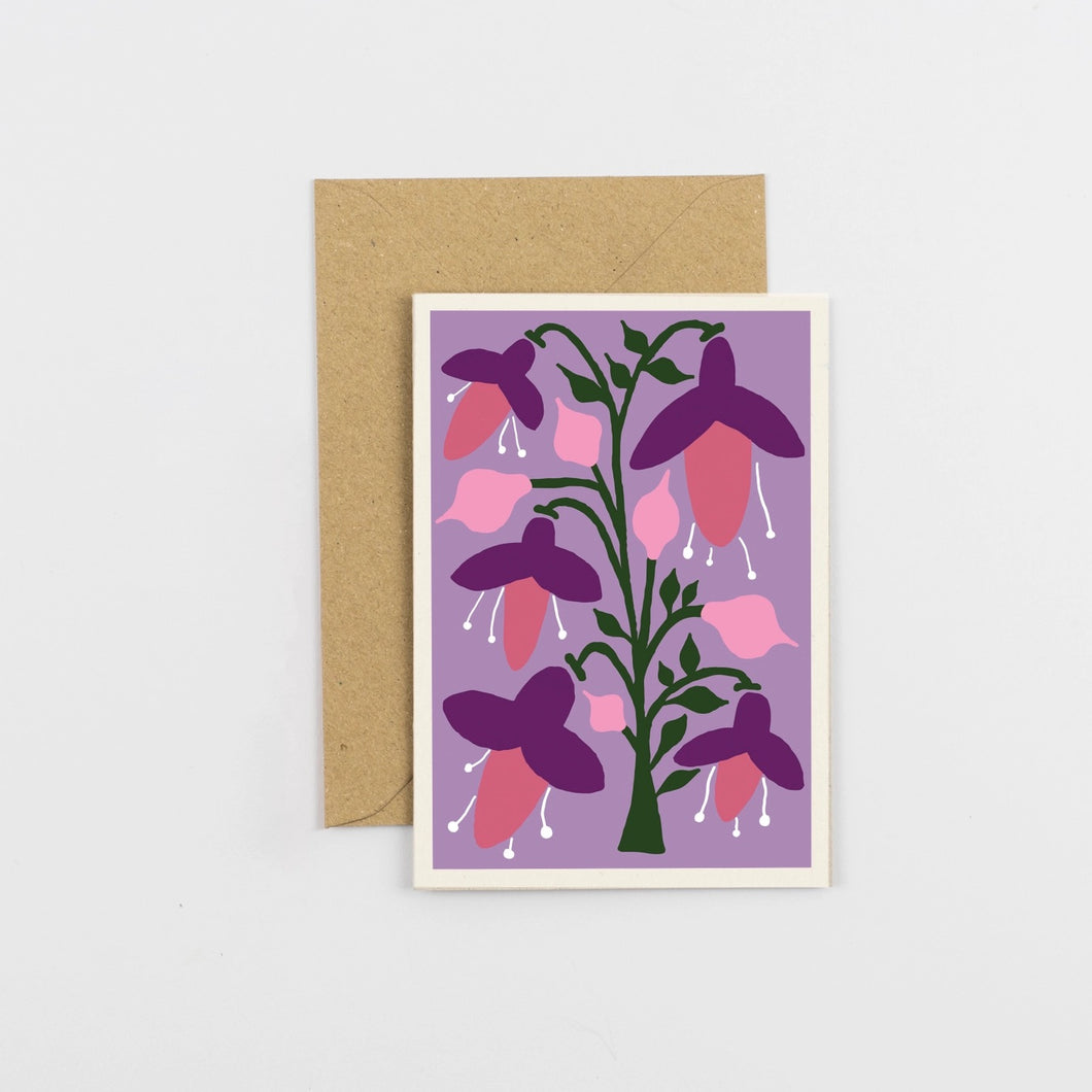 Fuscia Greeting Card