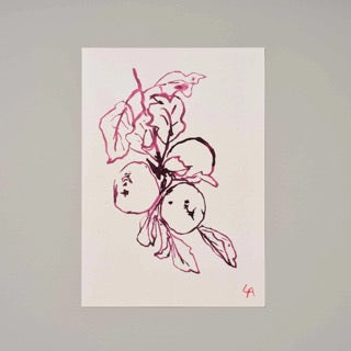 A4 Apple Art Print