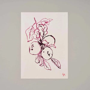 A4 Apple Art Print