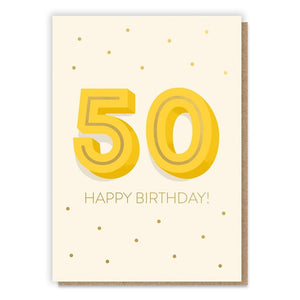 Big 5-0 Birthday Card