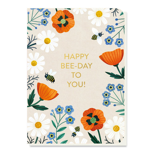 Bee-Friendly Seedstick Birthday Card