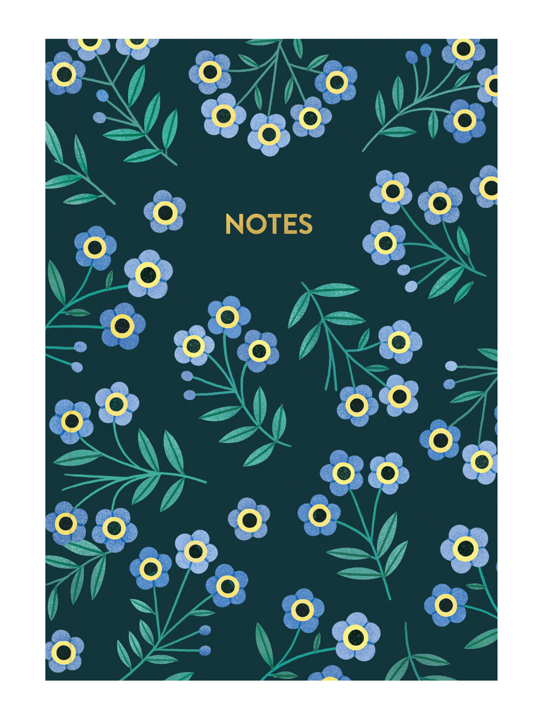 Forget Me Not A5 Lined Notebook