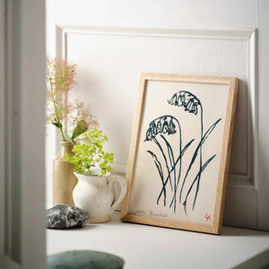 A4 Bluebell Art Print